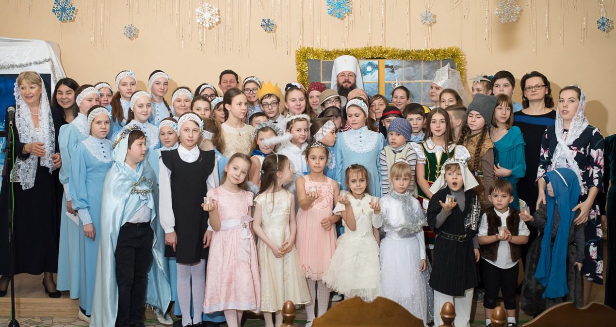 В епархиальном управление состоялся музыкальный рождественский спектакль «Снежная королева»