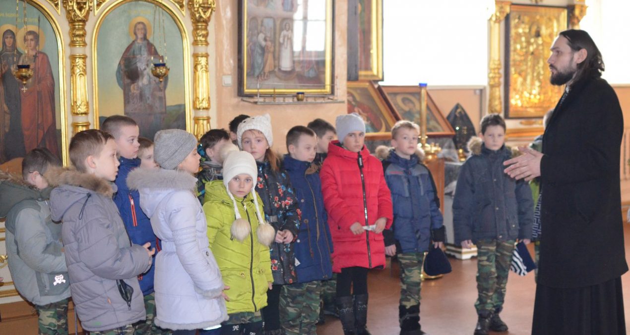 Митрофановский храм г. Пензы посетили с экскурсией учащиеся Кадетской школы №46