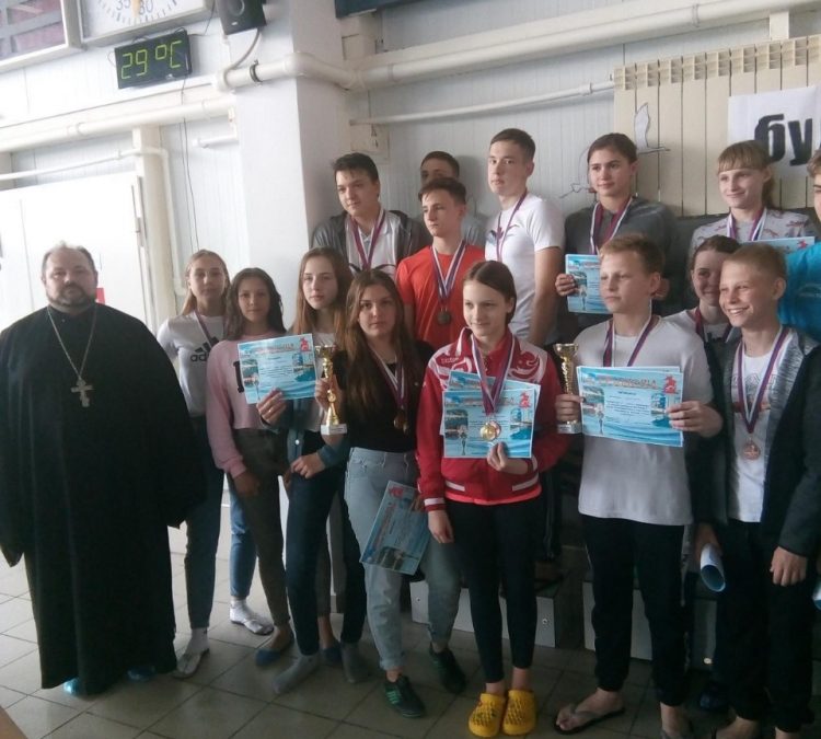 В Городищенском благочинии проведены соревнования по плаванию «Кубок Георгия Победоносца»